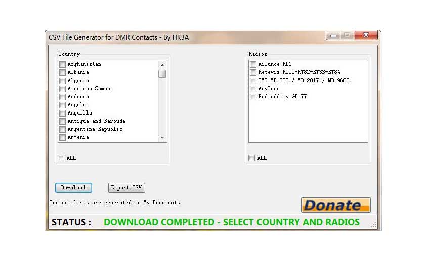 How to Use the CSV File Generator for DMR Contacts